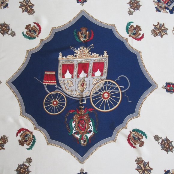 Carriage Silky Satin Square Scarf 30" x 31" Multicolor - Picture 8 of 15